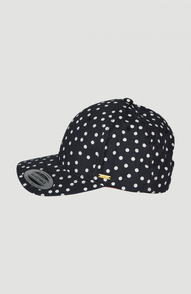 Beach Cap | Black With White