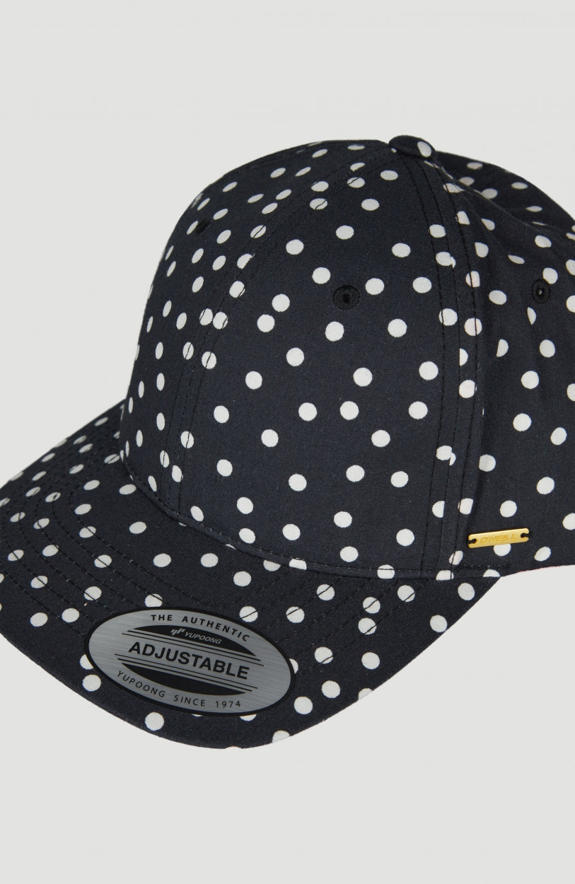 Beach Cap | Black With White