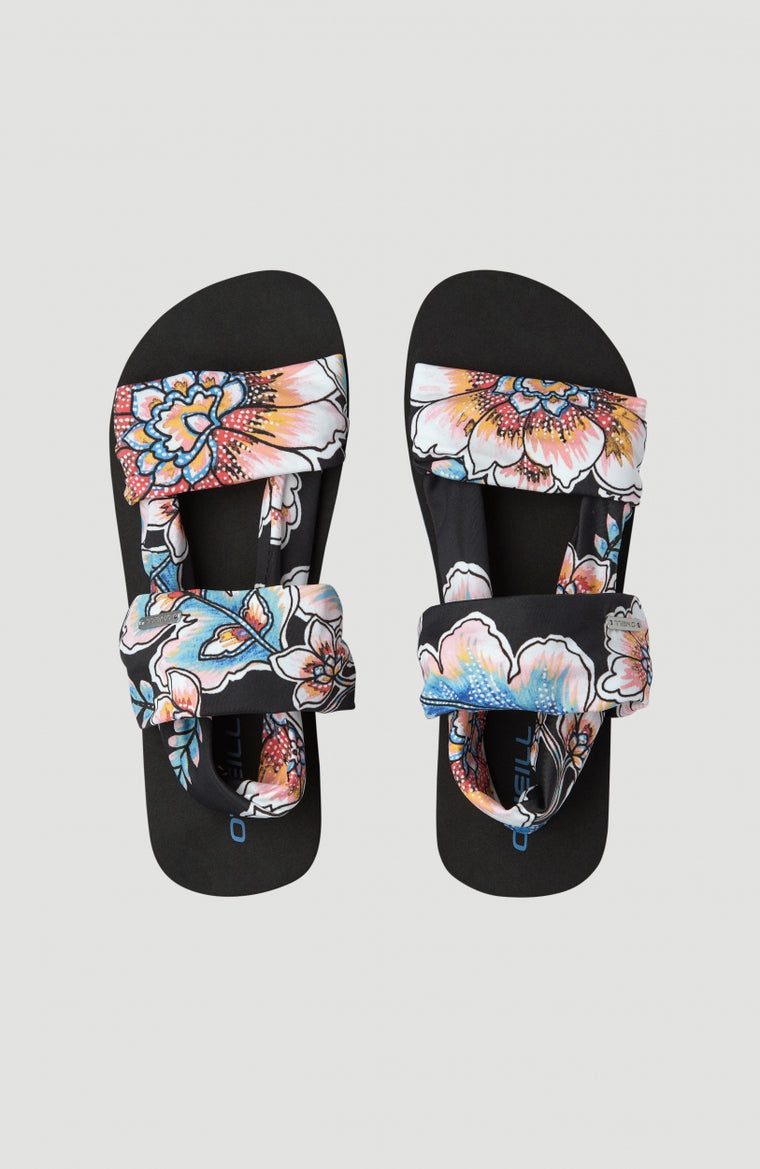 Ditsy Wrap | Black With Red