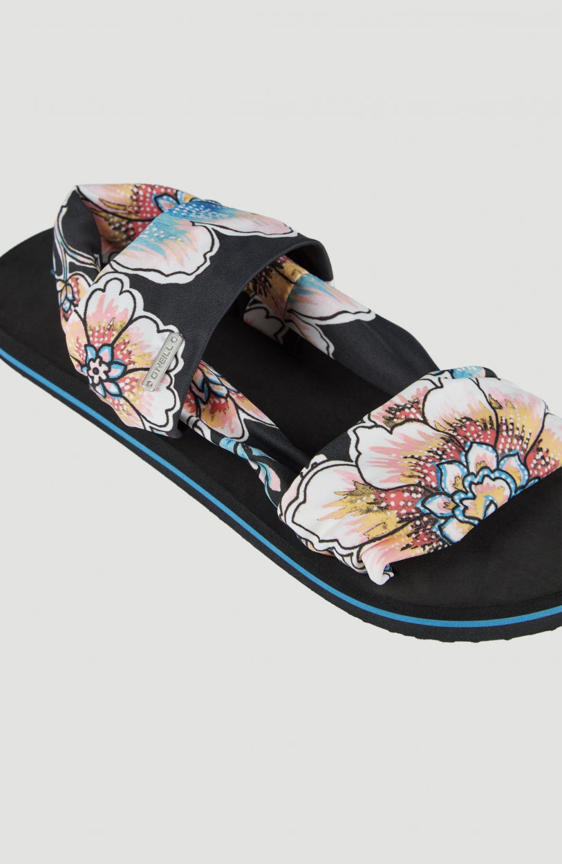 Ditsy Wrap | Black With Red