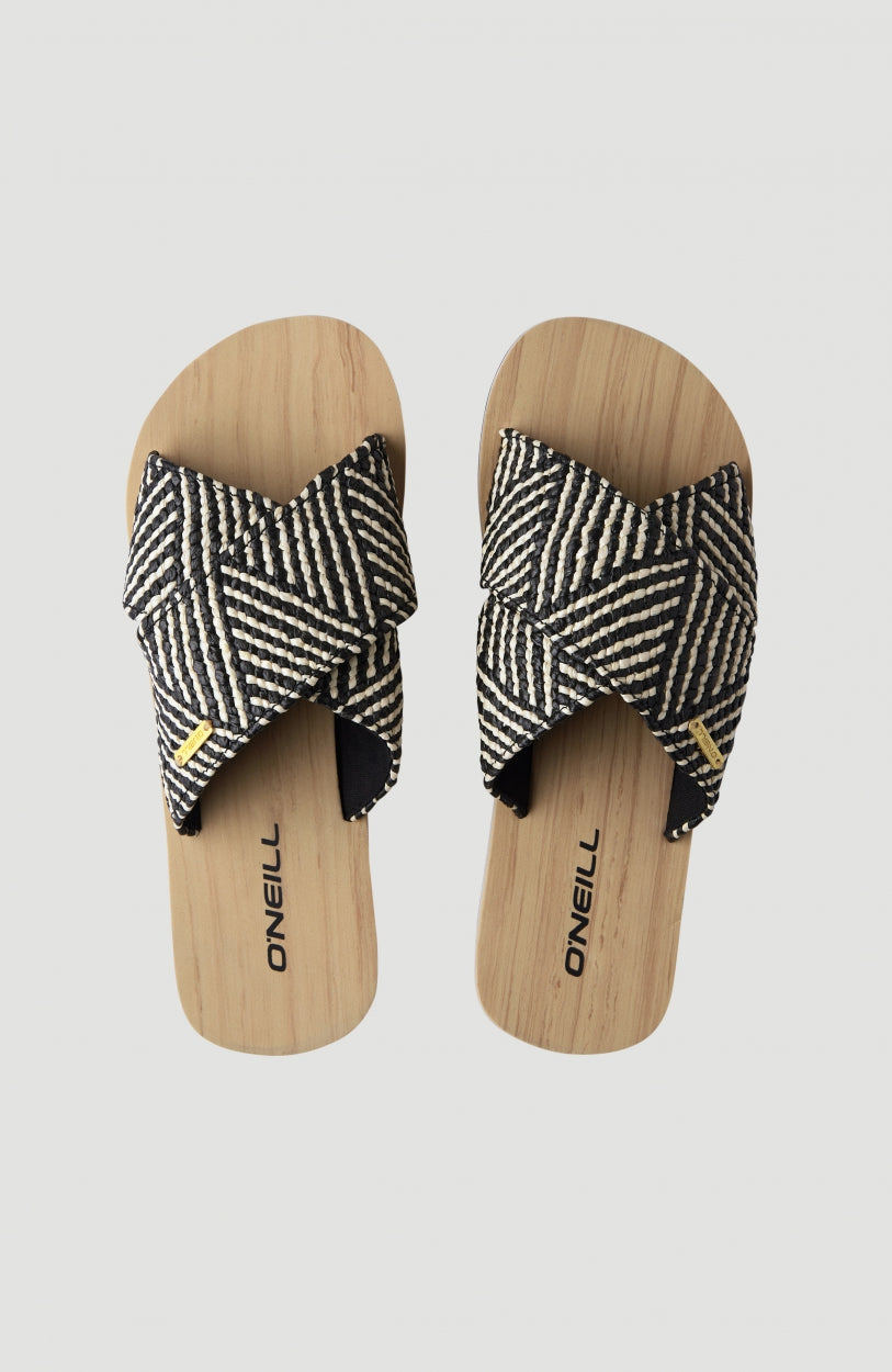 Ditsy Slides | Green With Yellow