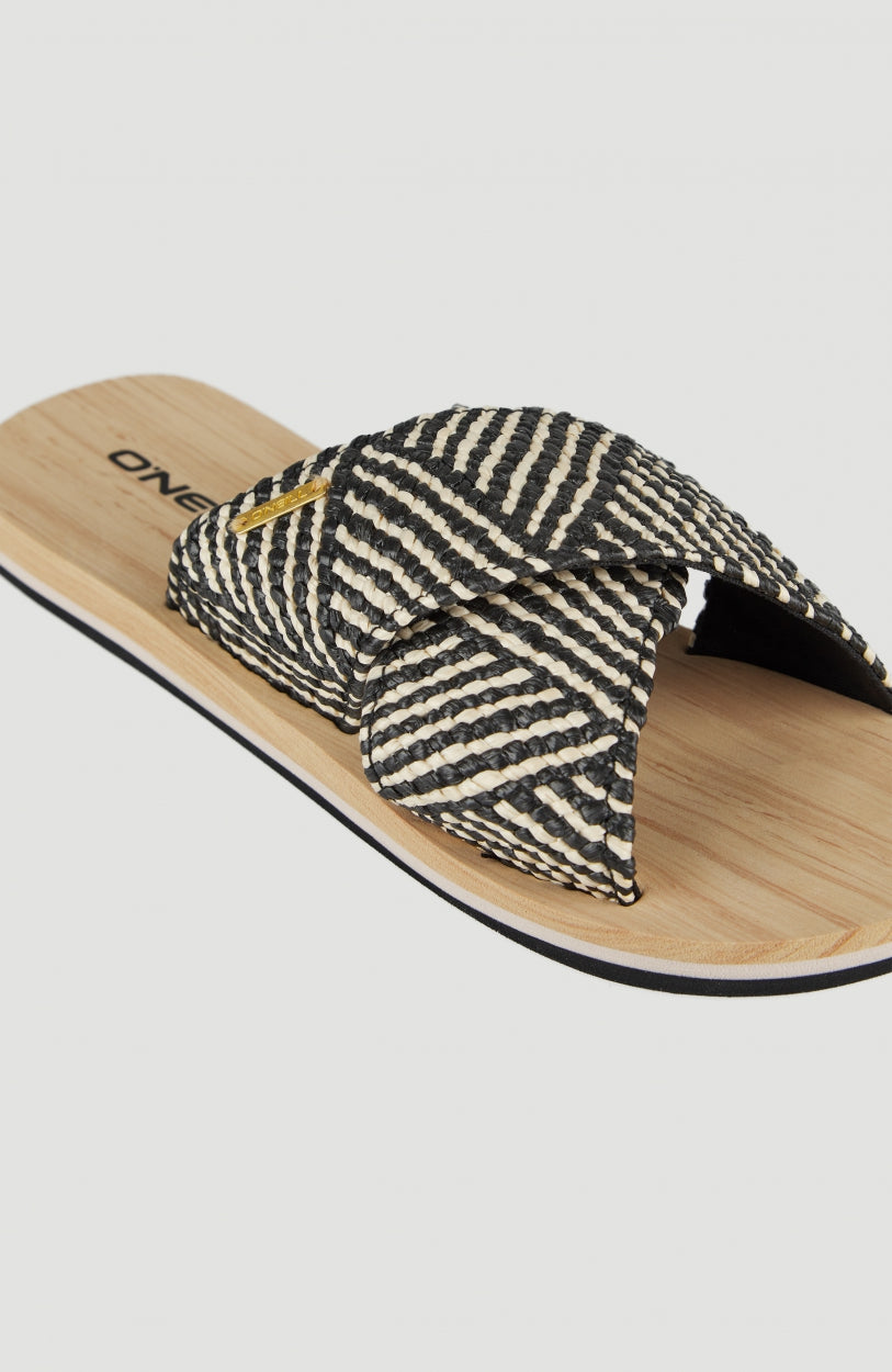 Ditsy Slides | Green With Yellow