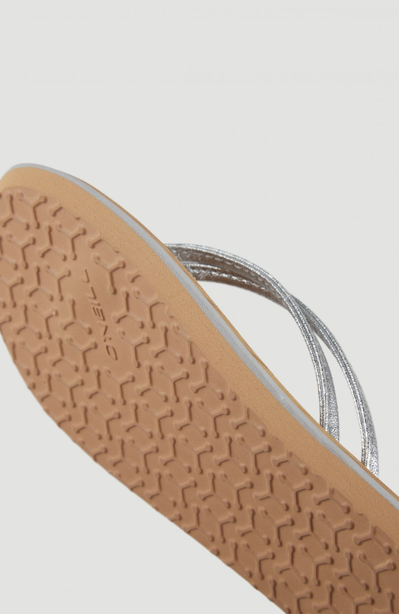 Ditsy Sandals | Silver -A