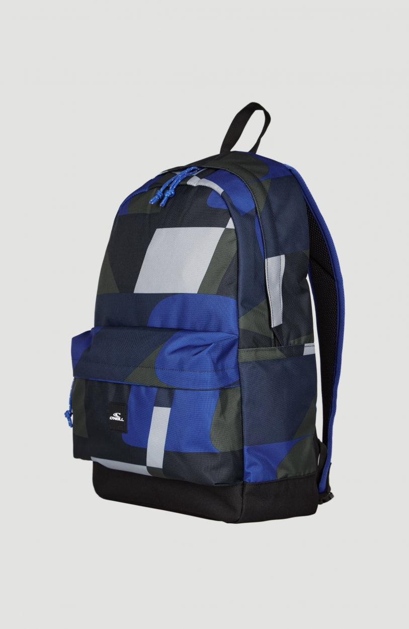 Coastline Graphic Backpack | Blue Print - A