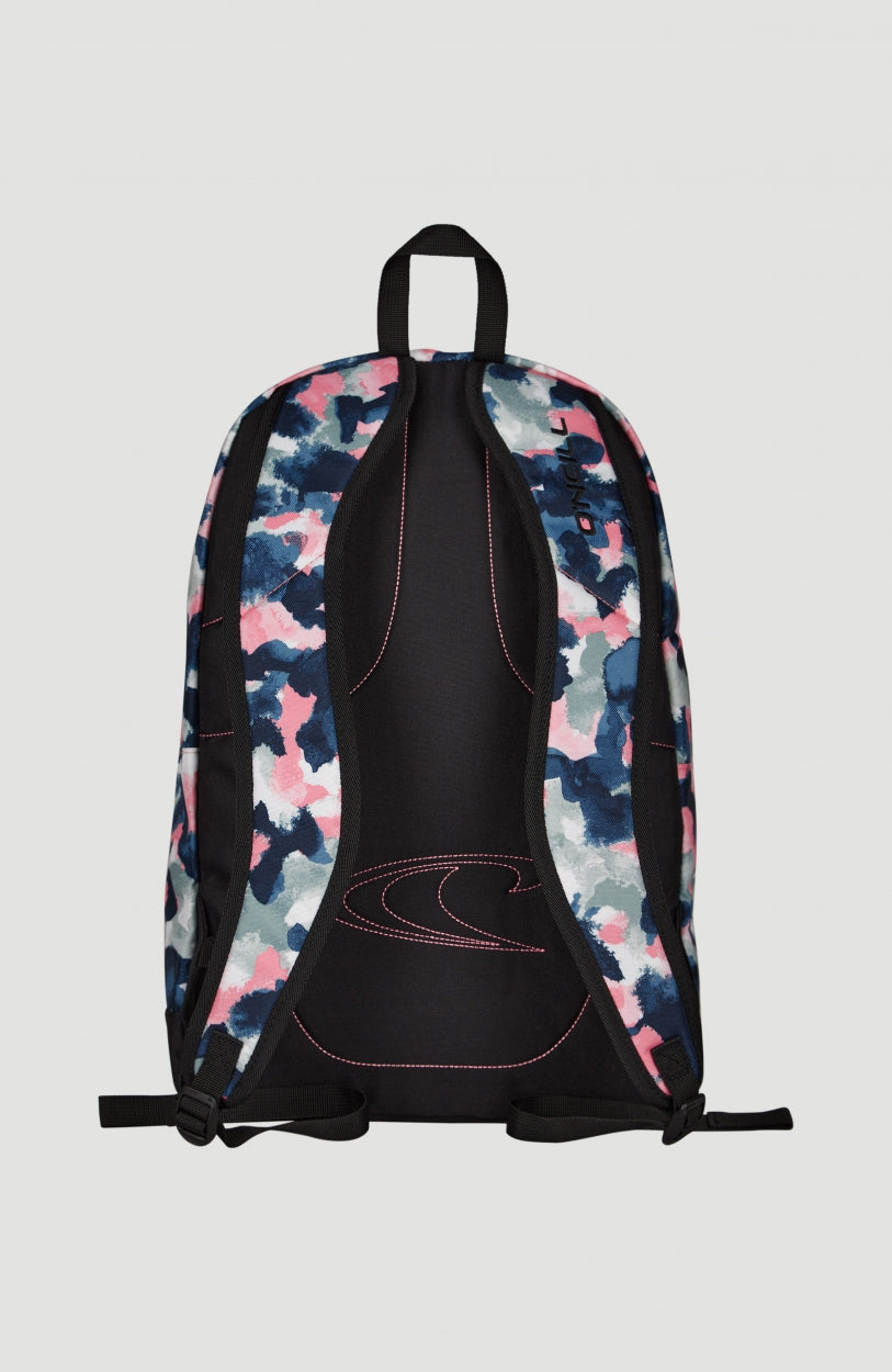 Coastline Graphic Backpack | Blue With Red
