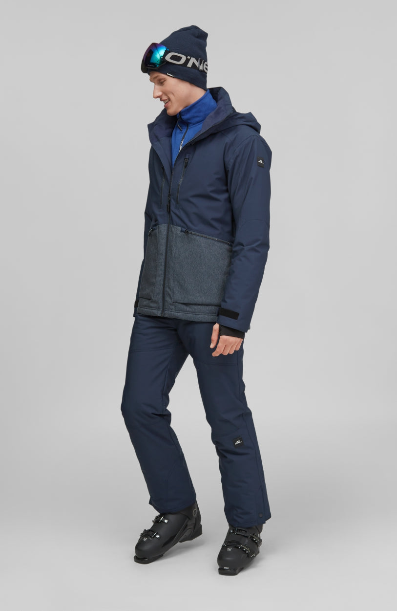 Texture Snow Jacket | Ink Blue -A