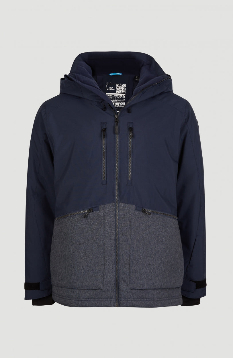 Texture Snow Jacket | Ink Blue -A