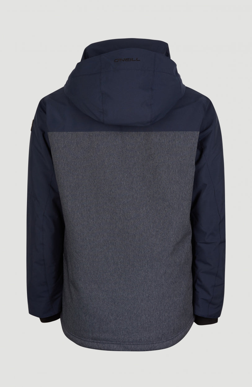 Texture Snow Jacket | Ink Blue -A