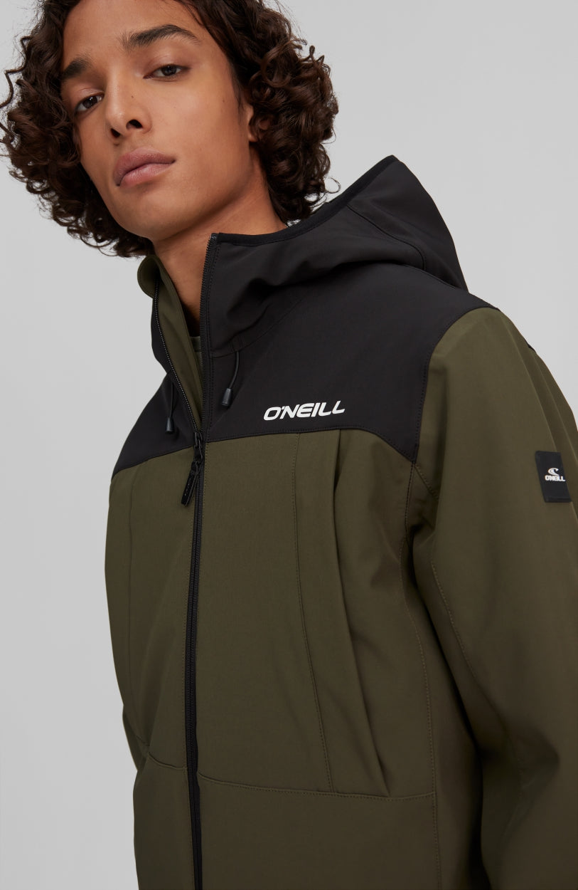 Flint Hybrid Snow Jacket | Forest Night -A