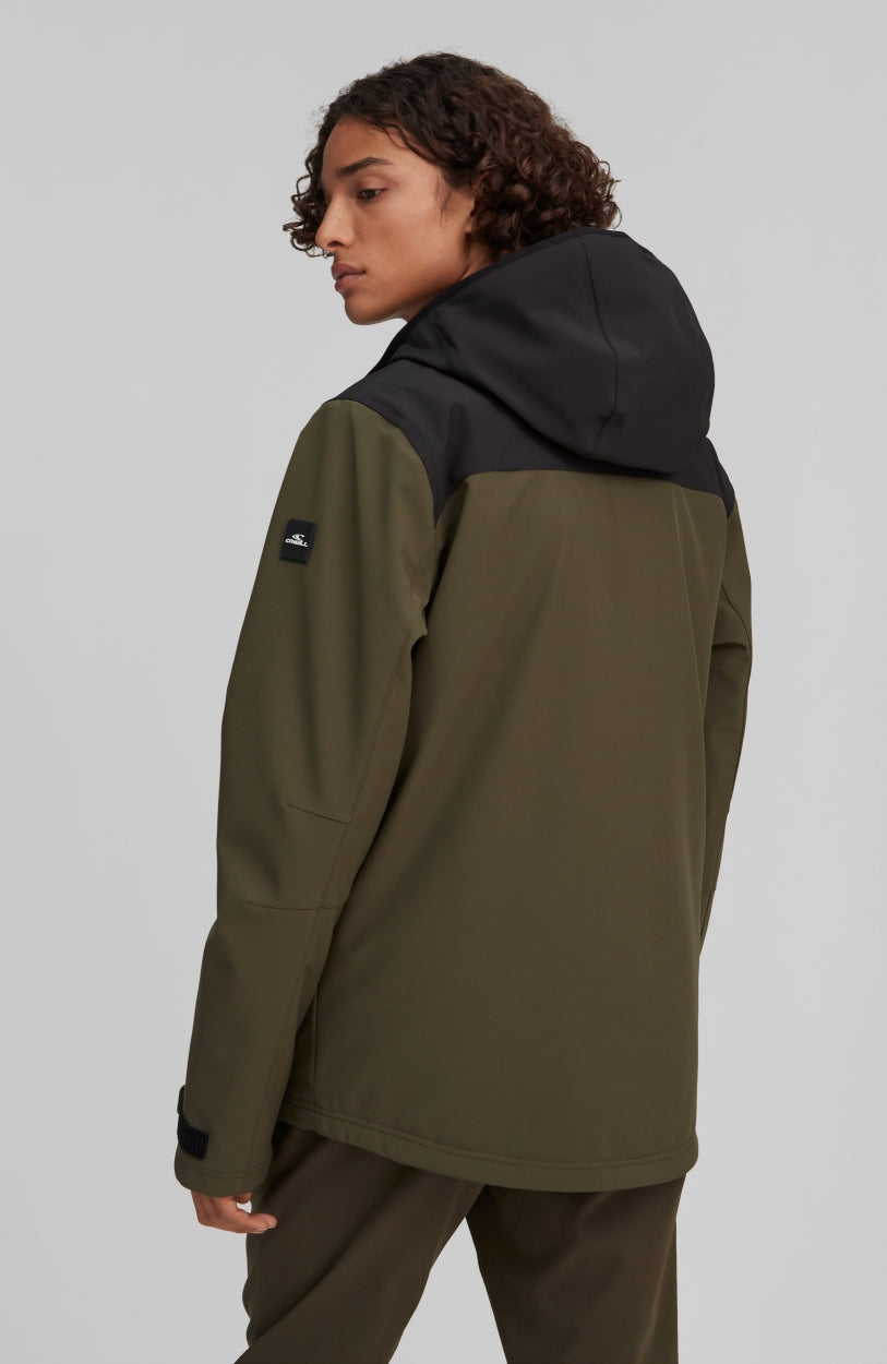Flint Hybrid Snow Jacket | Forest Night -A