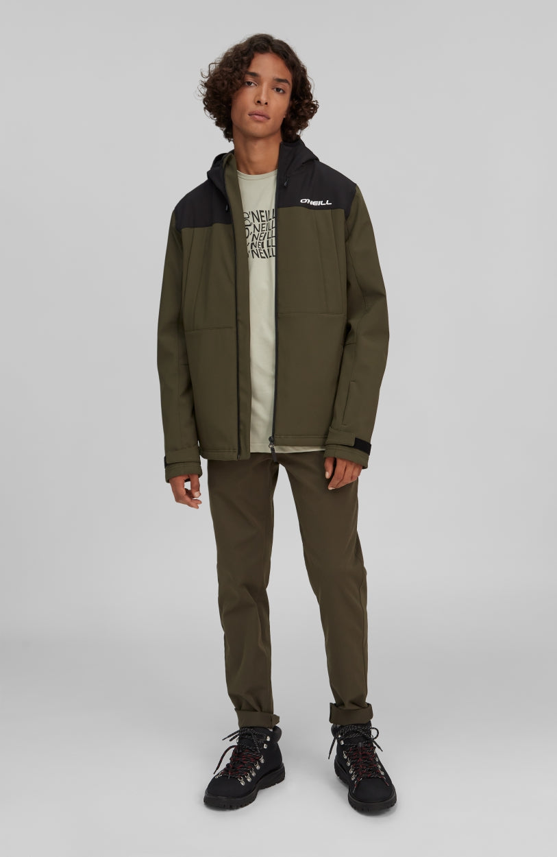 Flint Hybrid Snow Jacket | Forest Night -A