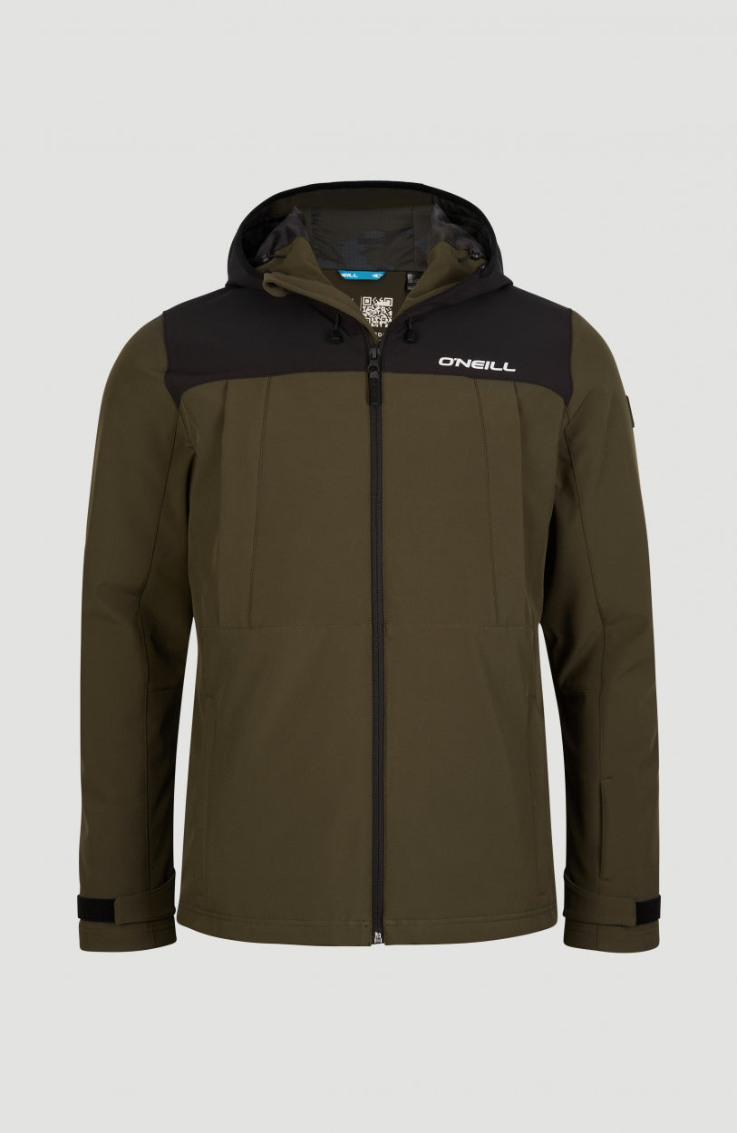 Flint Hybrid Snow Jacket | Forest Night -A