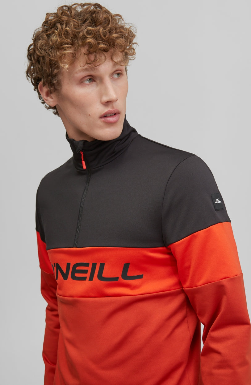 Clime Colorblock Fleece | Cherry Tomato -A