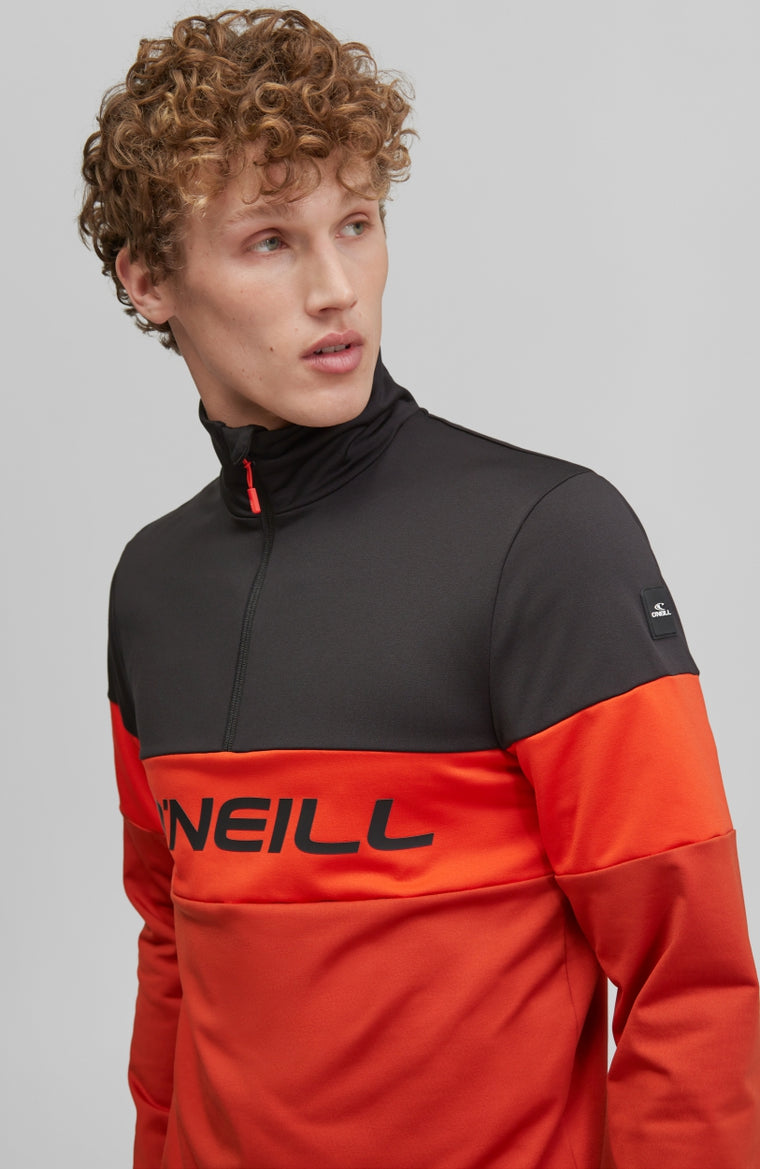 Clime Colorblock Fleece | Cherry Tomato -A