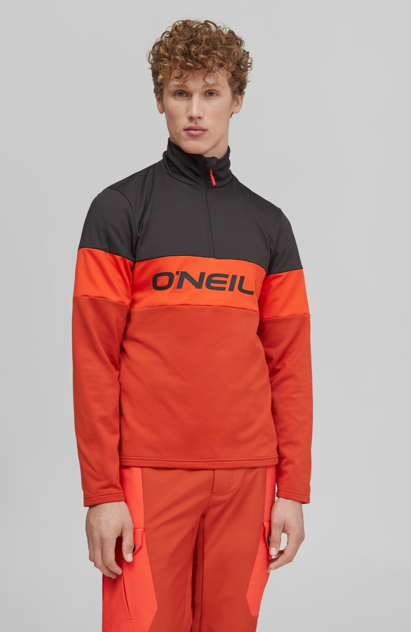 Clime Colorblock Fleece | Cherry Tomato -A