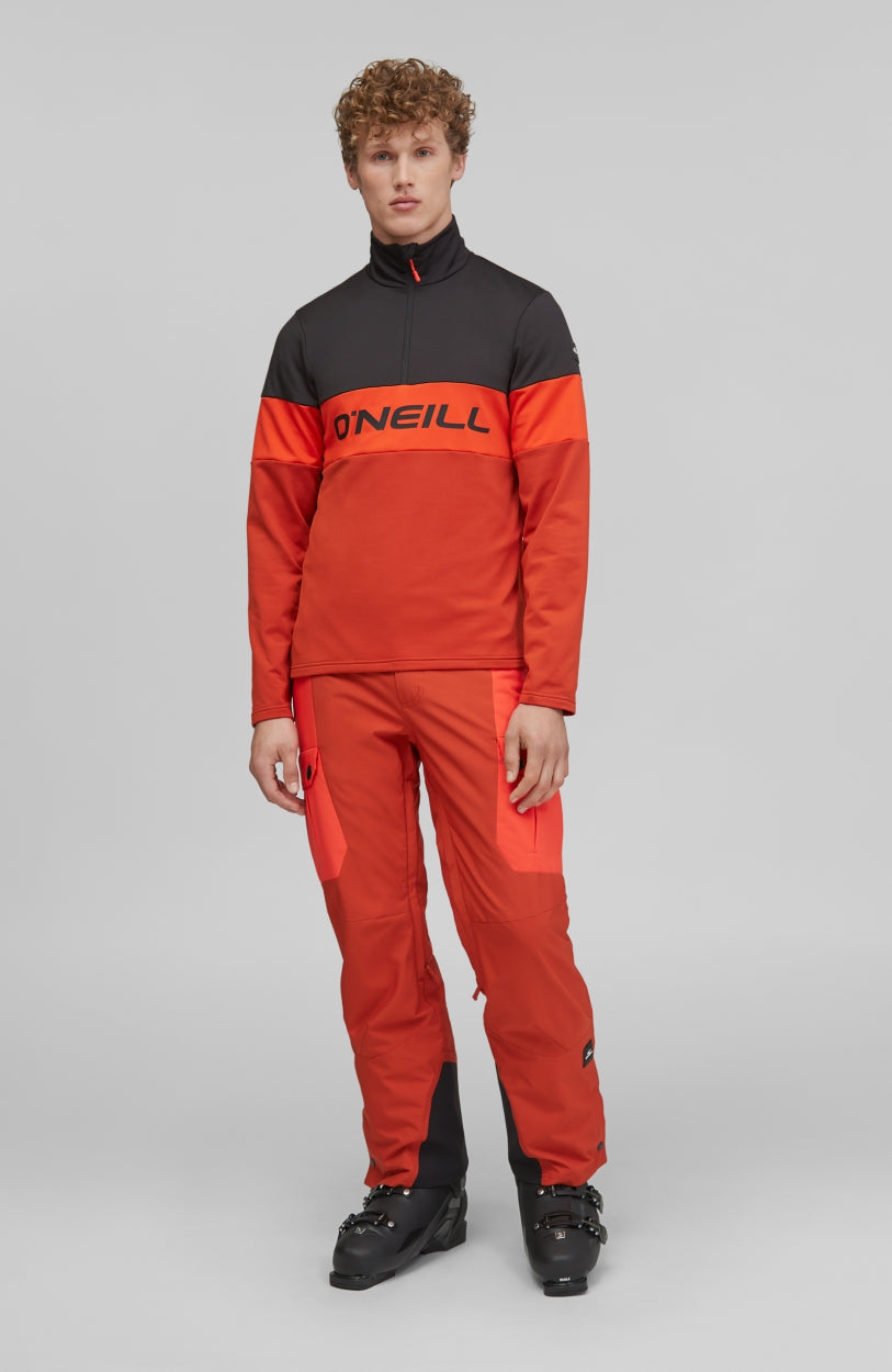 Clime Colorblock Fleece | Cherry Tomato -A