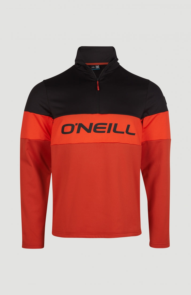 Clime Colorblock Fleece | Cherry Tomato -A