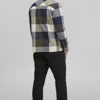 Utility Flannel Check Shirt | Blue Print - A