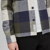Utility Flannel Check Shirt | Blue Print - A
