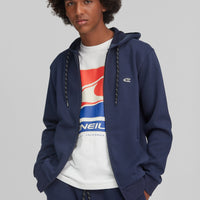 2-Knit Hoodie Jacket | Ink Blue -A