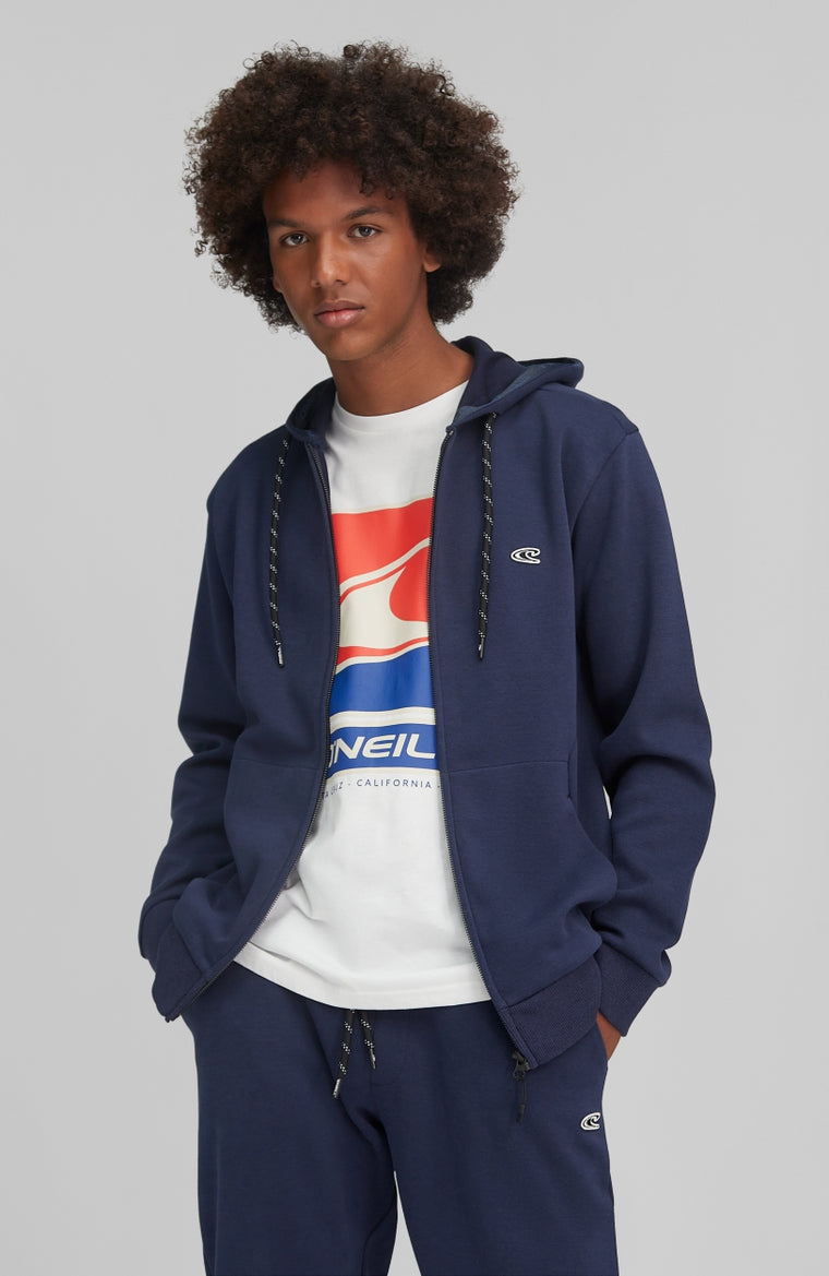 2-Knit Hoodie Jacket | Ink Blue -A