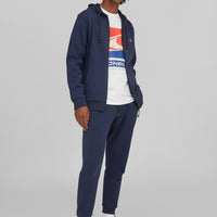 2-Knit Hoodie Jacket | Ink Blue -A