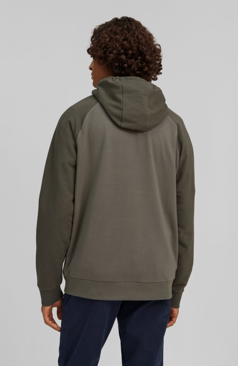 Blocked Anorak Hoodie | Forest Night -A