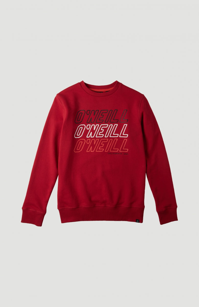 All Year Crew Sweatshirt | Haute Red -A