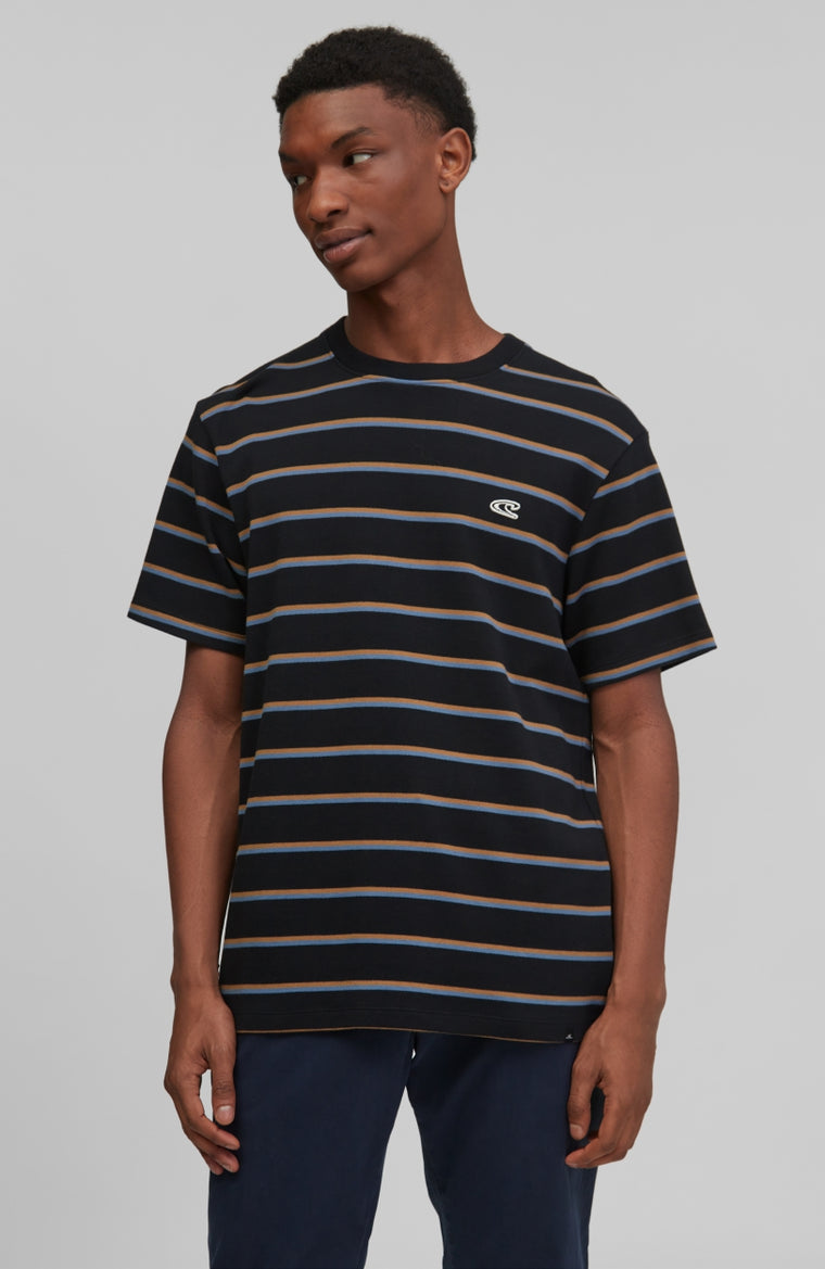 Americana Stripe T-Shirt | Black With