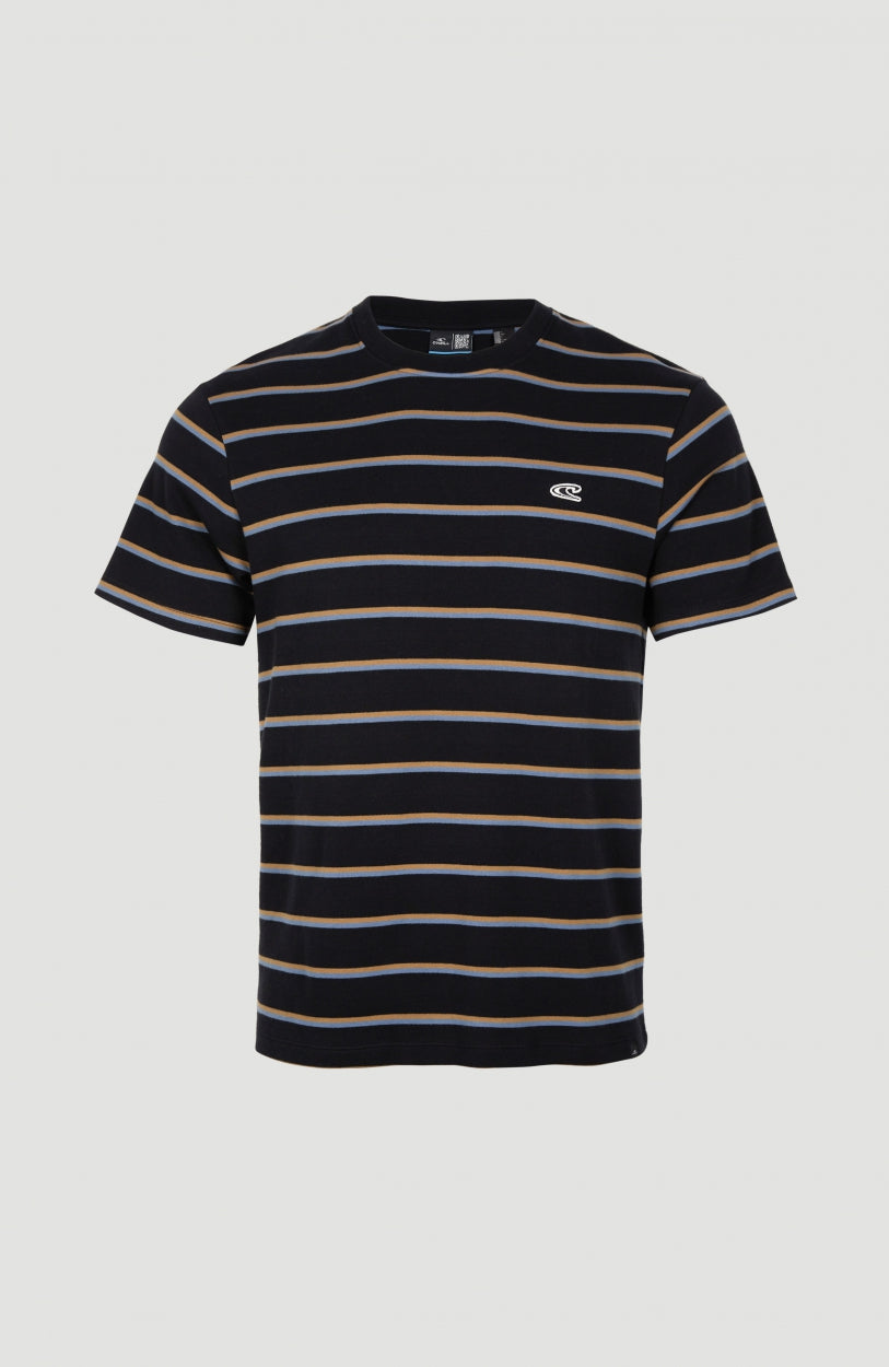 Americana Stripe T-Shirt | Black With