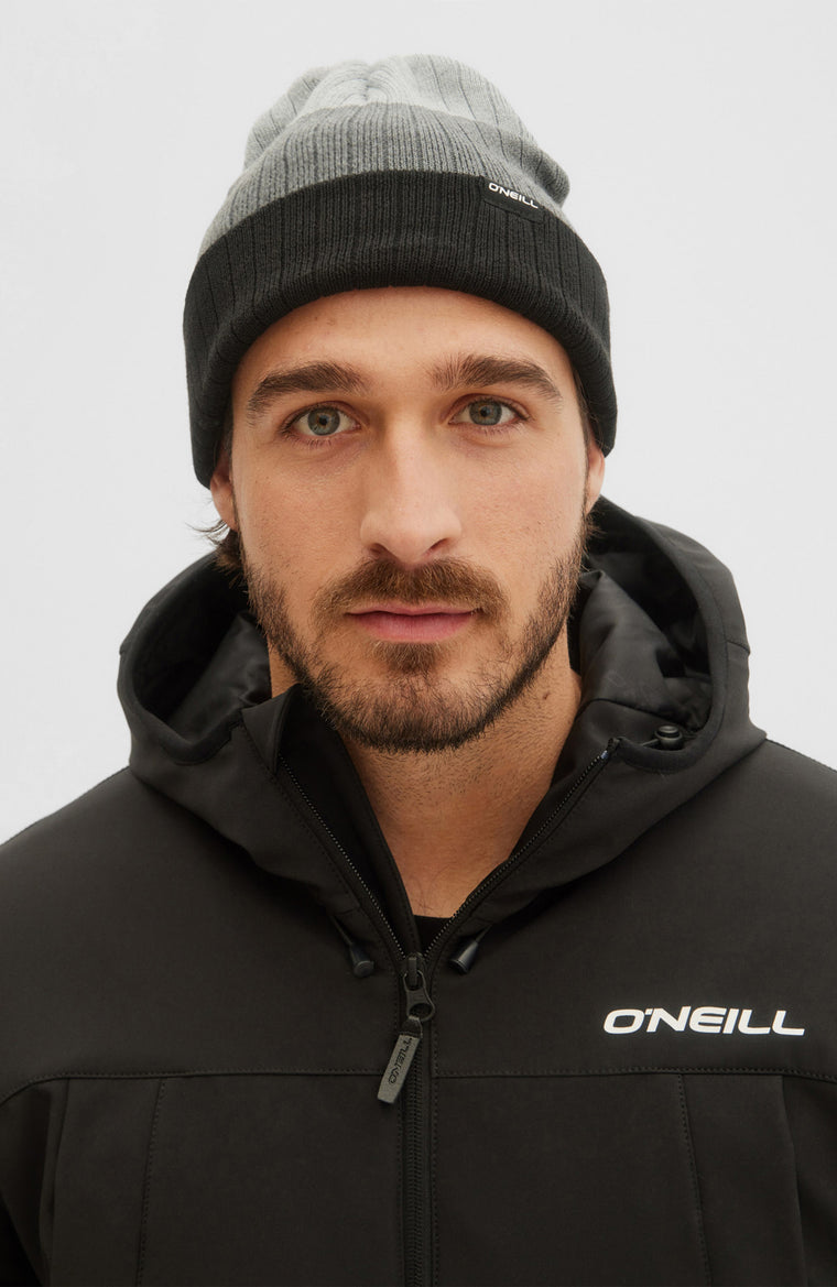 Blockstripe Beanie | Silver Melee -A