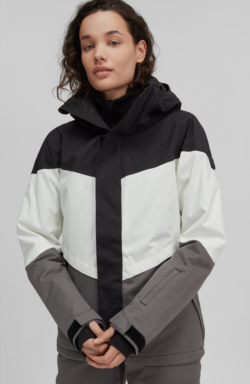 Coral Snow Jacket | Grey With Black