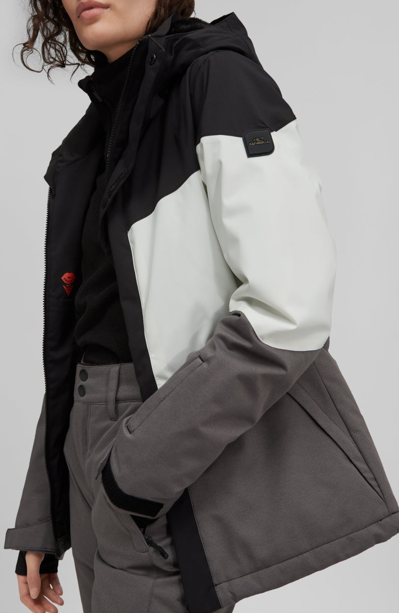 Coral Snow Jacket | Grey With Black