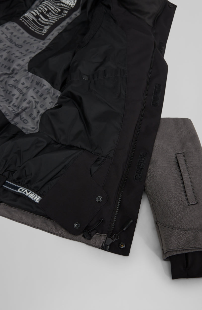 Coral Snow Jacket | Grey With Black