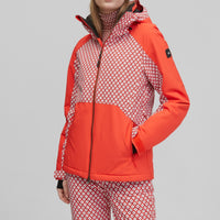 Adelite Snow Jacket | Red With White