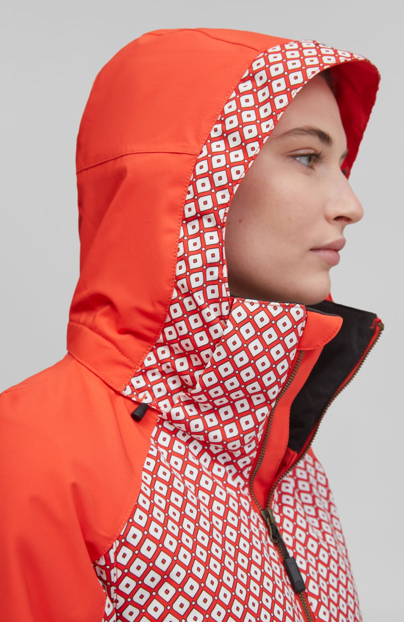 Adelite Snow Jacket | Red With White