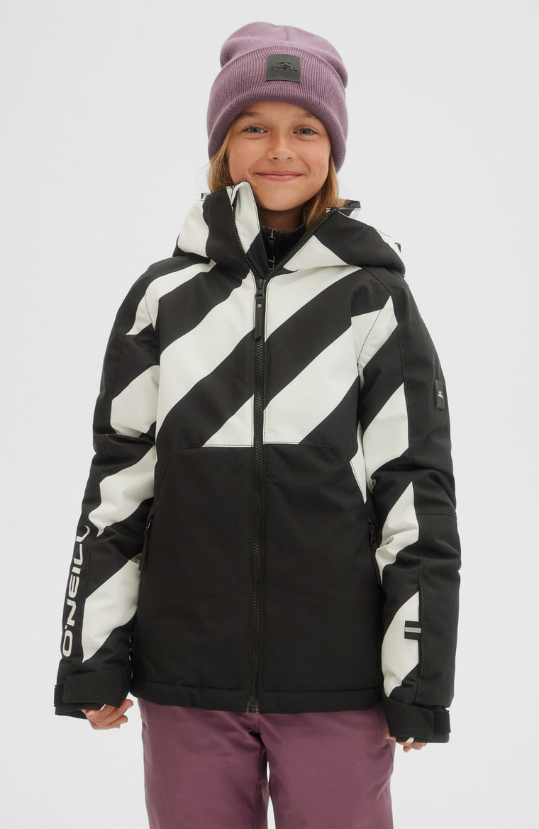 Adelite All Over Print Snow Jacket | BlackOut - A