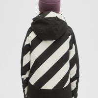 Adelite All Over Print Snow Jacket | BlackOut - A