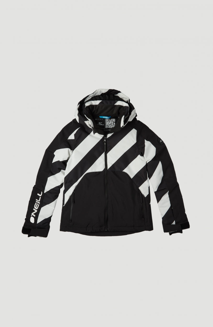 Adelite All Over Print Snow Jacket | BlackOut - A