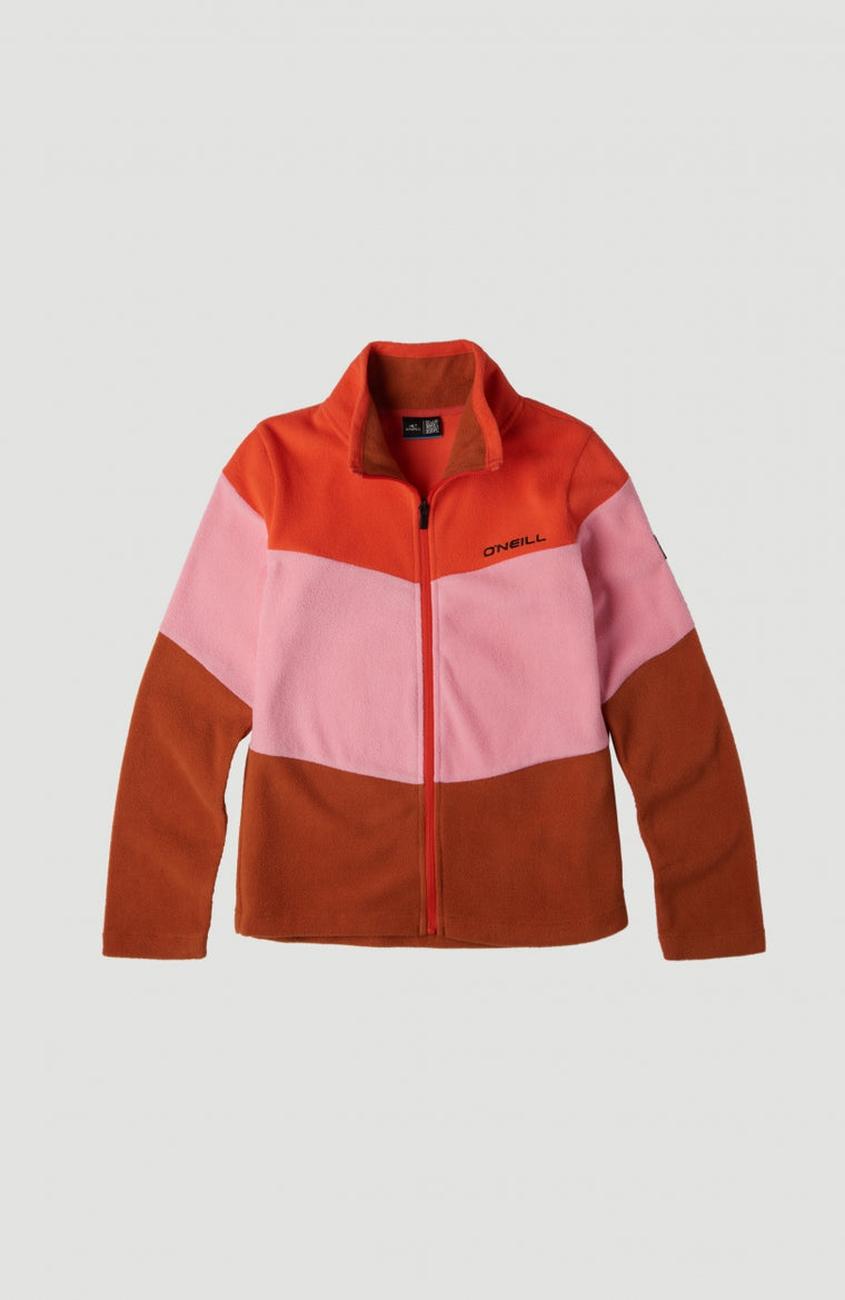 Coral Fleece Jacket | Cherry Tomato -A