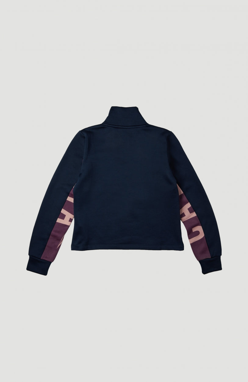 Cali Anorak Half Zip Sweatshirt | Ink Blue -A