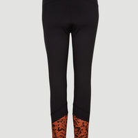 Active Printed Legging | Brown With Red