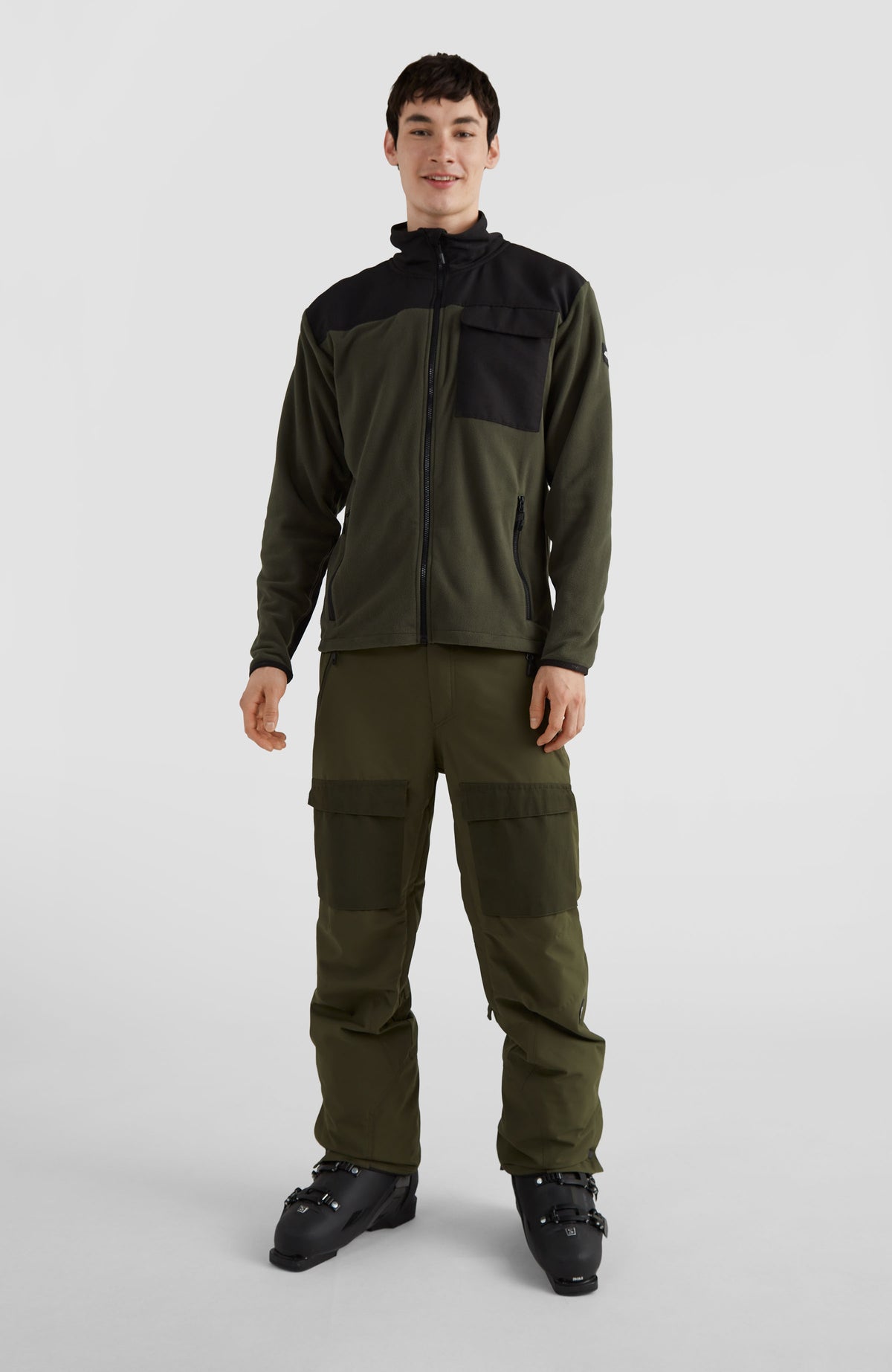 Utility Fleece Jacket | Forest Night Colour Block