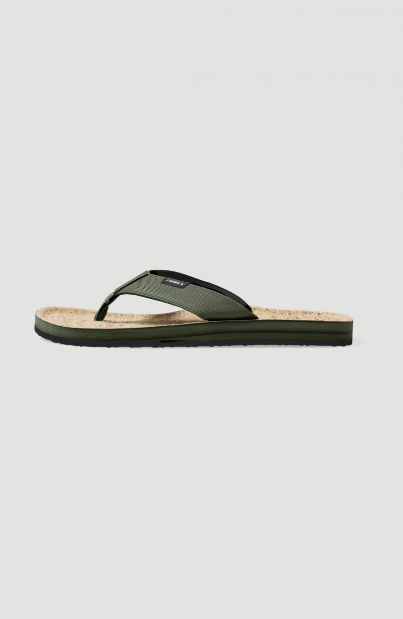 Chad Fabric Sandals | Military Green