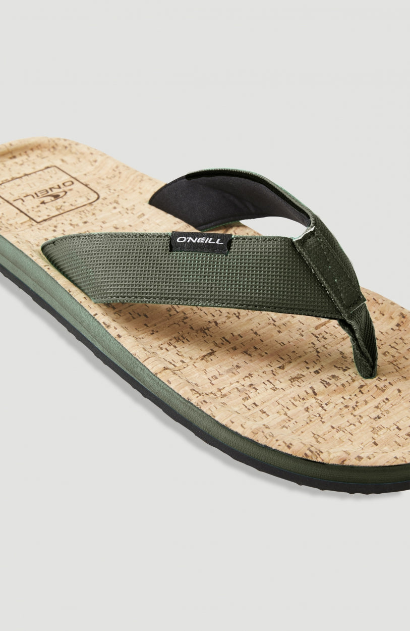 Chad Fabric Sandals | Military Green