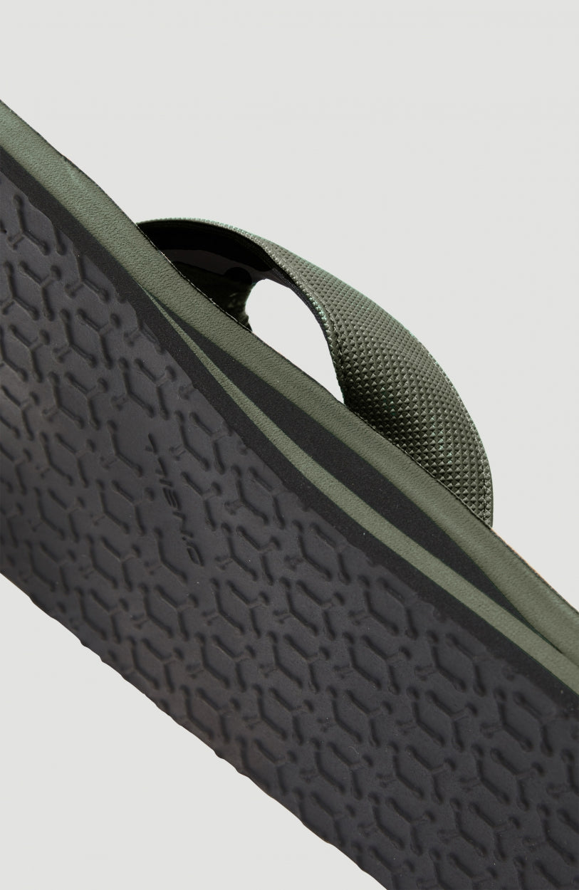 Chad Fabric Sandals | Military Green