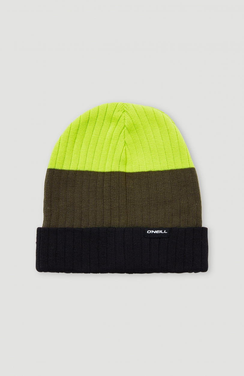 Carbonite Beanie | Pyranine Yellow Colour Block
