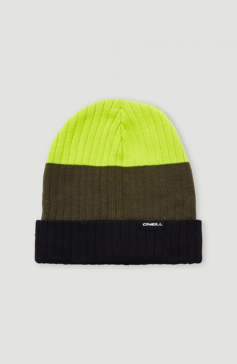 Carbonite Beanie | Pyranine Yellow Colour Block