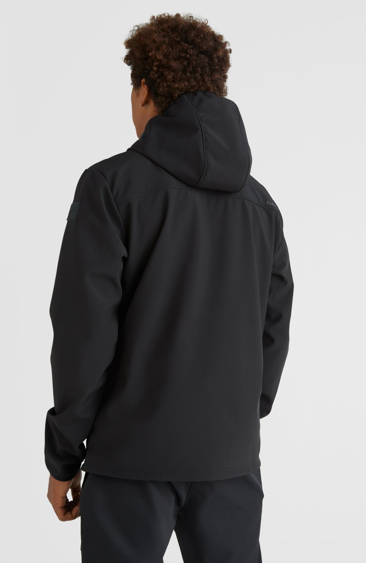 Sleet Hooded Shoftshell Jacket | Black Out