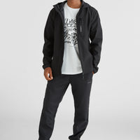 Sleet Hooded Shoftshell Jacket | Black Out